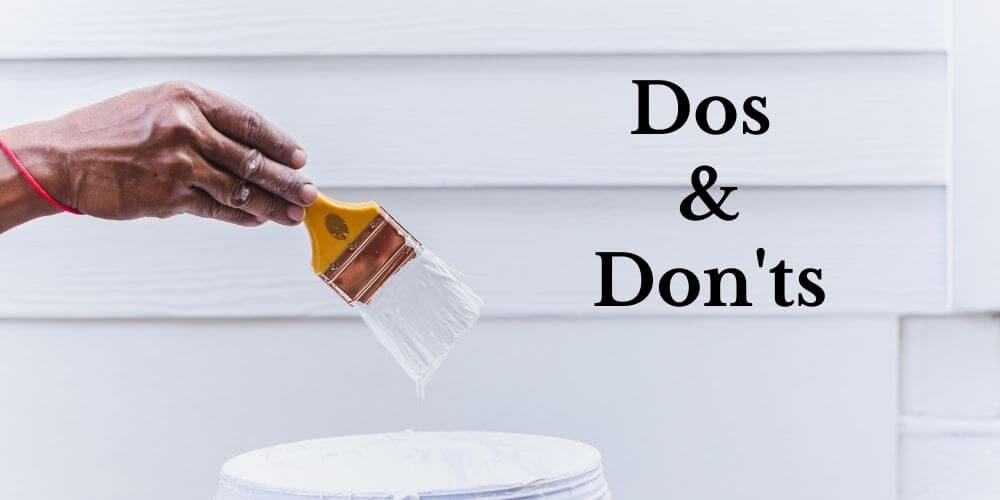 dos and don'ts painting a shed